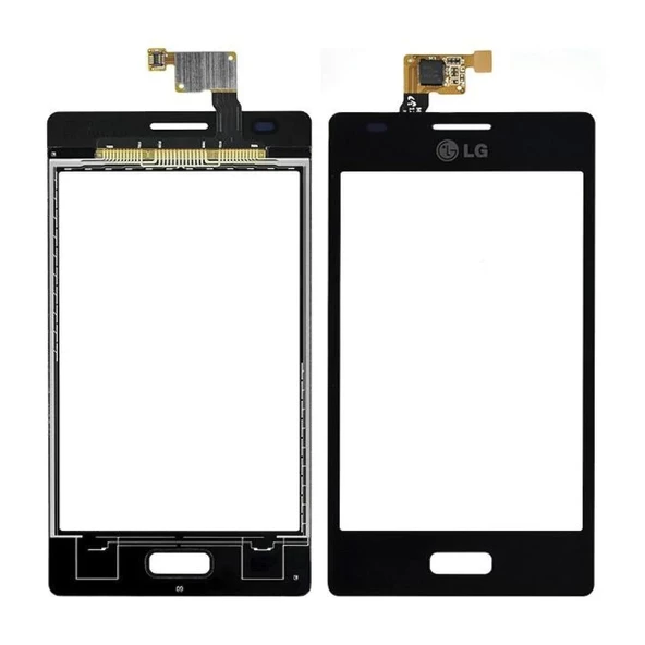 LG Optimus L5 E612 E610 Dokunmatik Ön Cam Orj - Siyah