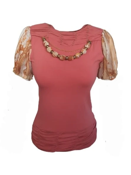 Pink Dream Fashion Kadın Penye Bluz P-02092