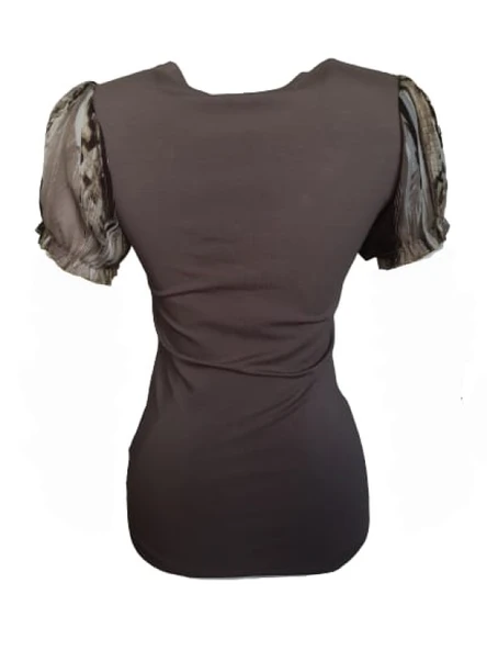 Pink Dream Fashion Kadın Penye Bluz P-02092 - 4