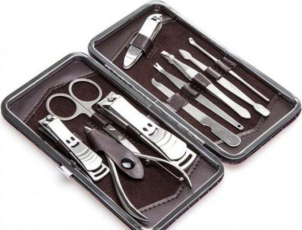 Profesyonel Çelik Manikür Pedikür Seti 12 Parça Tırnak Bakım Seti - 2