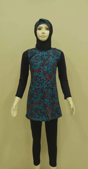 Argisa Kız Çocuk Uzun Kol Taytlı Tam Kapalı Tesettür Mayo 4540 - 3