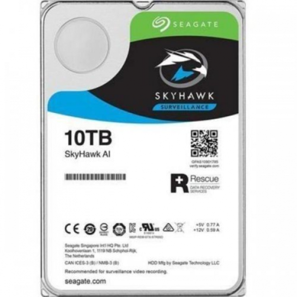 SEAGATE SKYHAWK AI, ST10000VE0008, 3.5&quot, 10TB, 256Mb, 7200Rpm, Güvenlik, HDD