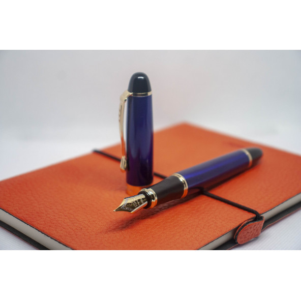 Jinhao X450 Dolma Kalem Altın Detaylı Prestij Yazı İmza Kalemi - 7