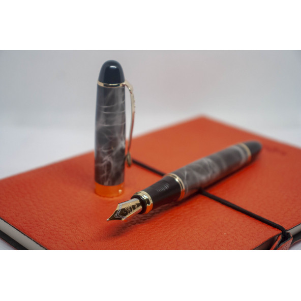 Jinhao X450 Dolma Kalem Altın Detaylı Prestij Yazı İmza Kalemi - 4