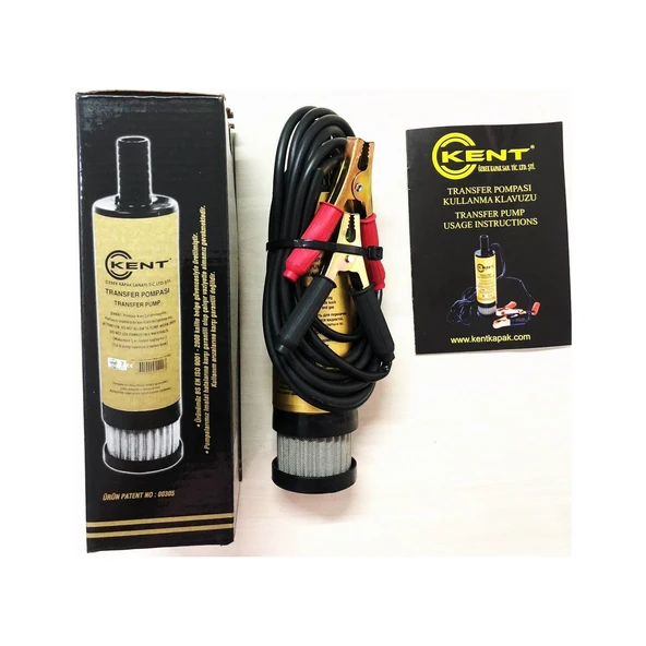 Kent Filtreli Büyük 12 Volt Mazot Pompası Sıvı Aktarım Transfer Pompası - 3