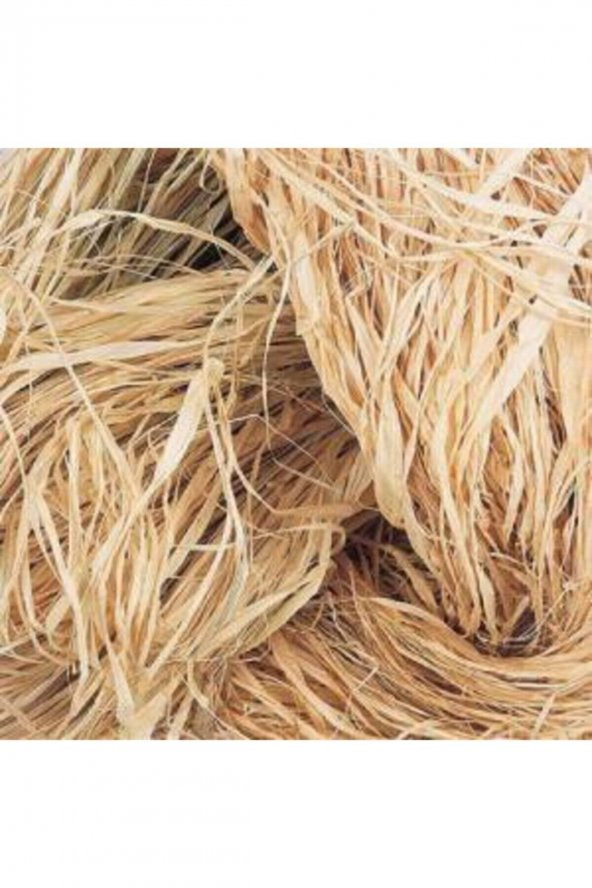 Doğal Rafya,Natural Ip Süsleme Malzemesi  Saman Ipi 75gr - 3