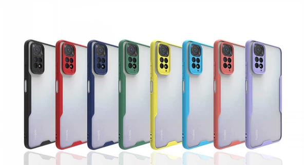 Xiaomi Redmi Note 11S Global Kılıf Parfe Kenarları Pastel Renk - Resim 11