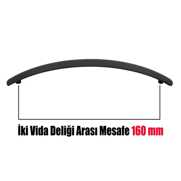Yalı Mobilya Çekmece Mutfak Dolap Dolabı Kapak Kulpu Kulpları Kulbu 160 Mm Metal Kulp - 5