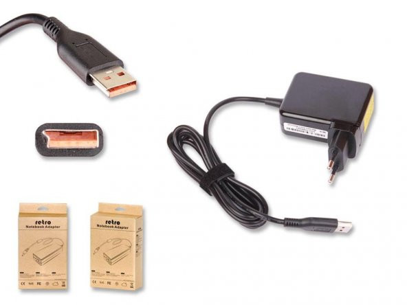 Lenovo IdeaPad Yoga 900-13ISK, 900-13ISK2 Şarj Adaptörü (40W) 20V - 2