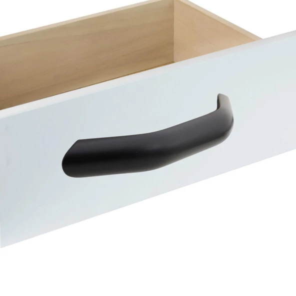 Jüpiter Çekmece Dolap Dolabı Kulpu Kulbu (128 MM-12.8 CM) Mat Siyah Metal Mobilya Mutfak Kulpları - 4