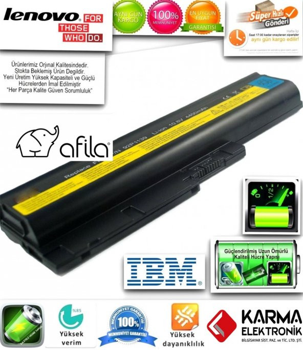 IBM Lenovo 40Y6799 41N5666 92P1127 92P1128 Notebook Bataryası - Pili - 2