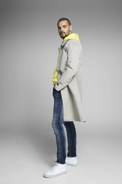 JACK JONES Glenn Model Erkek Dar Kesim Kot Pantolon 12133074 - Resim 3