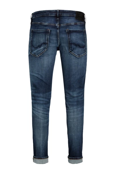 JACK JONES Glenn Model Erkek Dar Kesim Kot Pantolon 12133074 - Resim 6