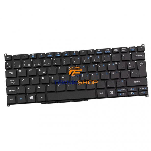 Acer Aspire ES1-132 Notebook Klavyesi - Siyah - TR ** - 2