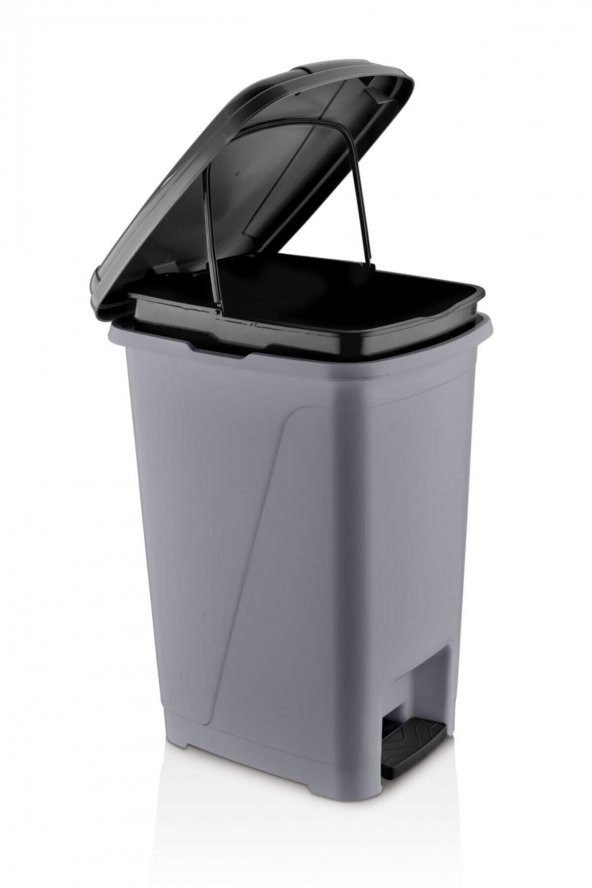 Iç Kovalı Pedallı Çöp Kovası 15 Litre Metalik
