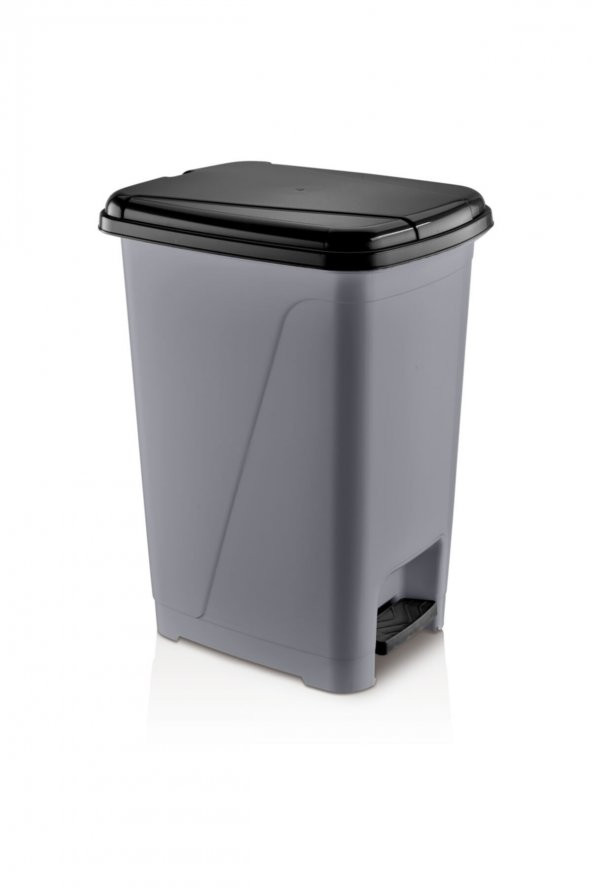 Pedallı Çöp Kovası 15 Litre Metalik