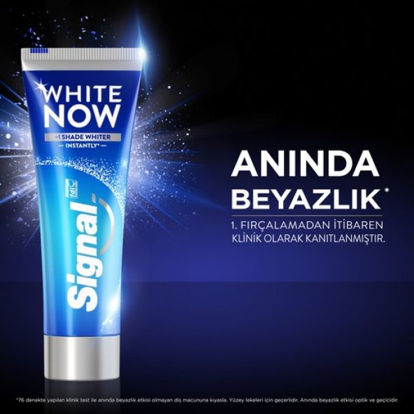 Signal Diş Macunu White Now Anında +1 Ton Beyaz Dişler 75 ML - 4