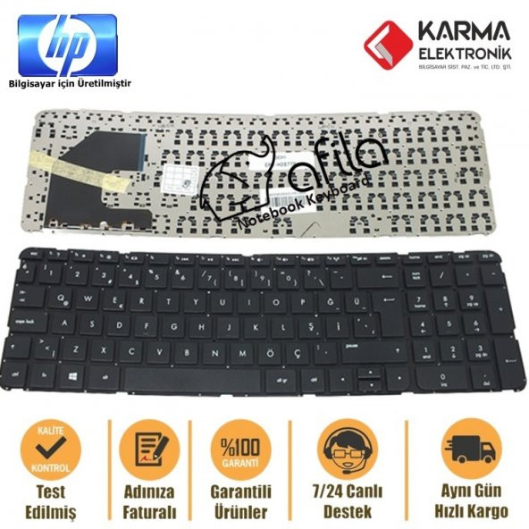 Hp Pavilion 15-b000 Sleekbook Notebook Klavyesi - Siyah - TR - 2