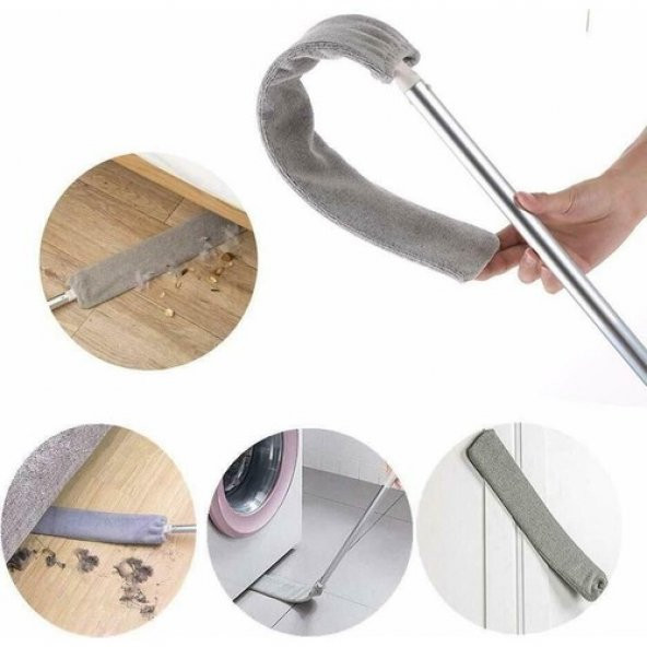 Ankaflex Portatif Toz Temizleyici Toz Giderme Ev Temizlik Araçları Yatak Alt Boşluk Toz Toplayıcı Fırça - Resim 3