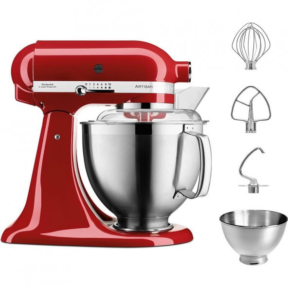 Kitchenaid Artisan 5Ksm185pseer Empire Red 4.8 Litre Stand Mikser - 3