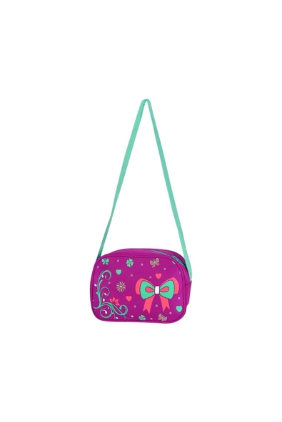 Waddell Fuşya Papyon Desenli İlkokul Sırt ve Beslenme Çantası 3026 - 4