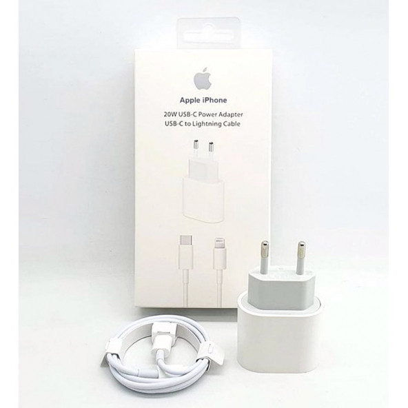 Apple Iphone Uyumlu 12 Pro Hızlı Şarj Aleti Seti 20w Adaptör Usb-C