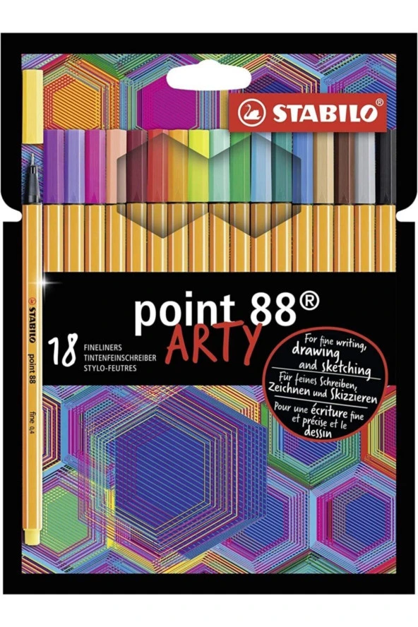 Stabilo Point 88 Arty İnce Keçe Uçlu Kalem Seti 18 Li