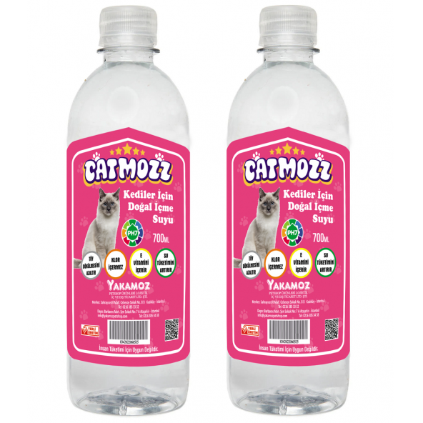 DogMozz Dog Water Köpekler Için Doğal Içme Suyu 700 Ml X 2 Adet