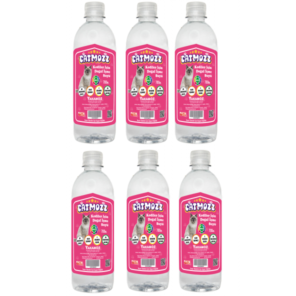 CatMozz Cat Water Kediler Için Doğal Içme Suyu 700 ml X 6 Adet