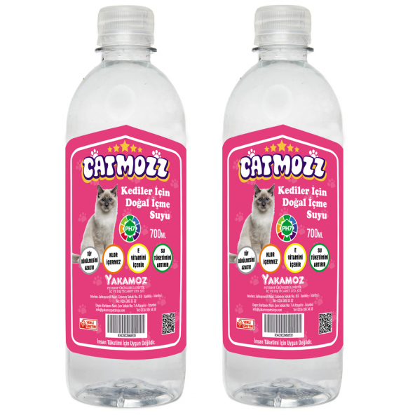CatMozz Cat Water Kediler Için Doğal Içme Suyu 700 ml X 2 Adet