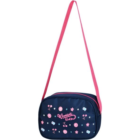 Waddell Lacivert Flamingo Desenli İlkokul Sırt ve Beslenme Çantası 5032 - 4
