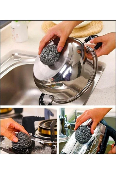 Omnisoft Büyük Boy 60gr Top Tel Bulaşık Ovma Teli 20 li Paket - 3