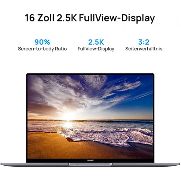 Huawei Matebook 16 Ryzen 7 5800H 16 GB 512 GB SSD Radeon Graphics 16" Full HD Notebook - 1