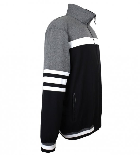 Erkek Büyük Beden Battal Boy Likralı Eşofman Takımı 7XL-10XL - 10