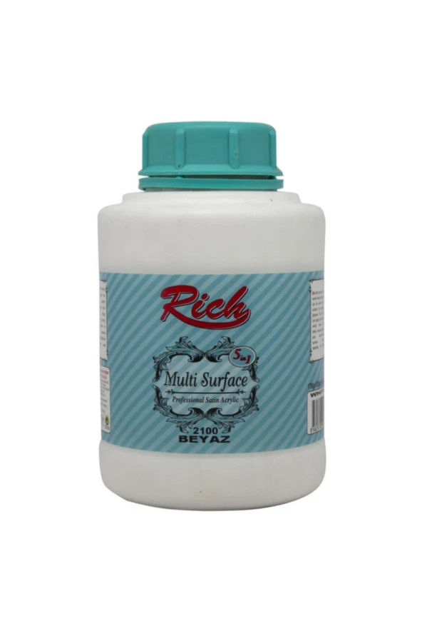 Rich Multi Surface Her Yüzey Için Akrilik Boya 1750 Gr Beyaz Akrilik Boya