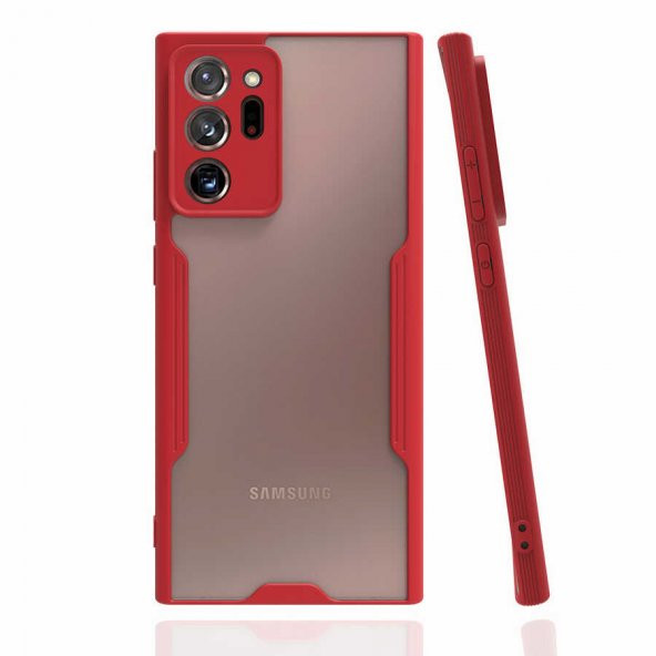 Gpack Samsung Galaxy Note 20 Ultra Kılıf Parfe Korumalı İnce Çerçeveli Silikon