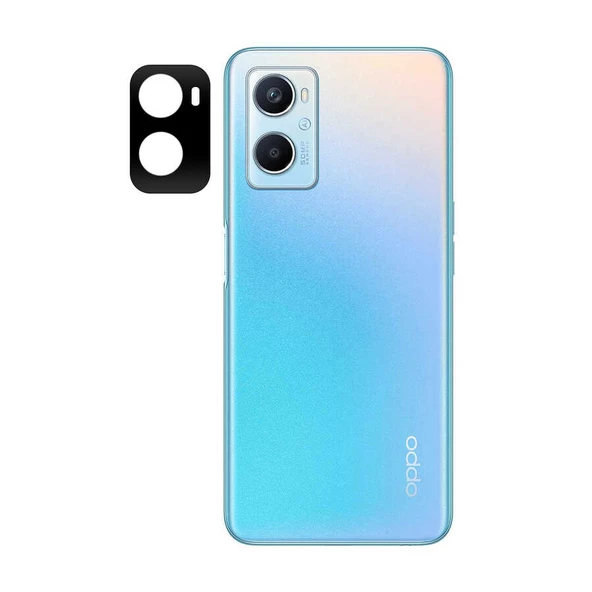 Gpack Oppo A96 4G Kamera Lens Koruyucu Cam Siyah