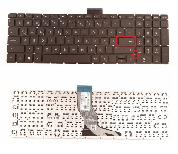 Hp Pavilion 15-AU109NT, 15-AU110NT Klavyesi (Siyah TR)