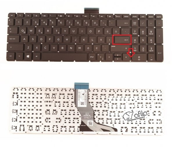Hp Pavilion 15-BC, 15-BK x360 Klavyesi (Siyah TR) - 4