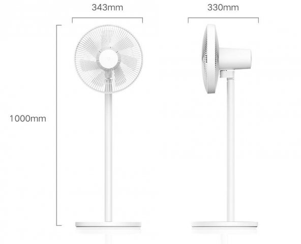 Xiaomi Mi Smart Masa Üstü, Zemin Fan 2 Lite Vantilatör (Xiaomi Türkiye Garantili) - 2