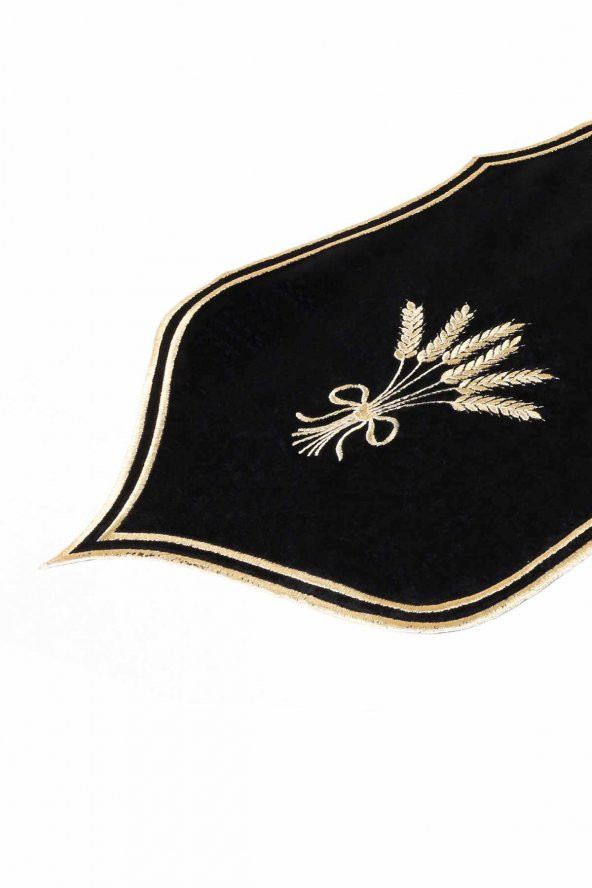 13 Parça Amerikan Servis Ve Runner Seti Siyah-Gold - 5