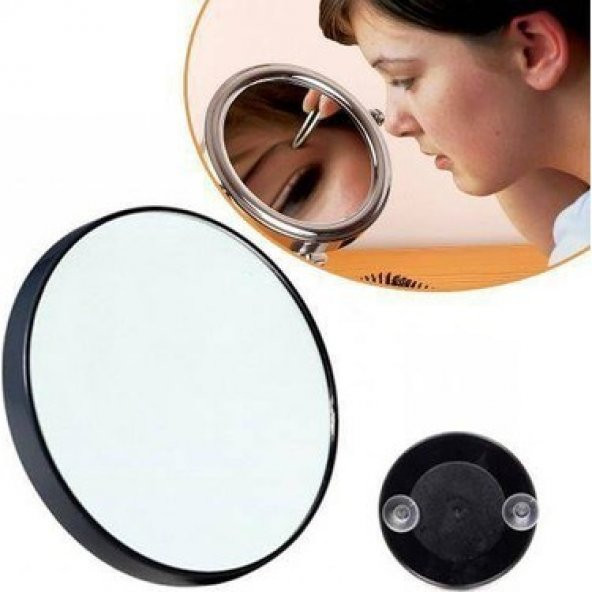 Vantuzlu Büyüteç Ayna 10 Kat Büyüteçli Makyaj Aynası