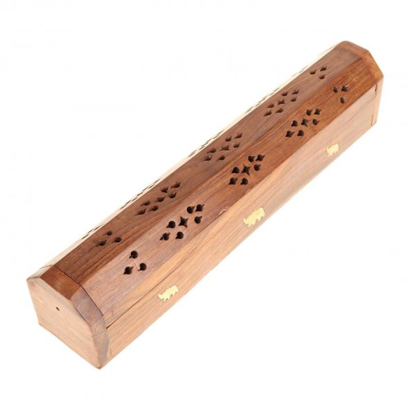 Ahşap Tütsülük Tütsü Tabutu Büyük Boy 30 Cm - 2