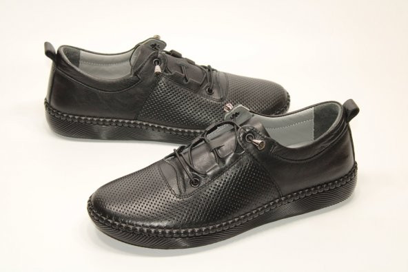 MARYJANE HAKİKİ DERİ LASTİK BAĞCIKLI KOLAY GİYİM KADIN TAM ORTOPEDİK JEL TABAN GÜNLÜK AYAKKABI - 2