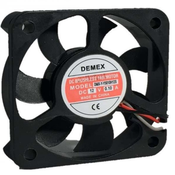 Demex 50X50X10Mm 12V Dc Kare Fan