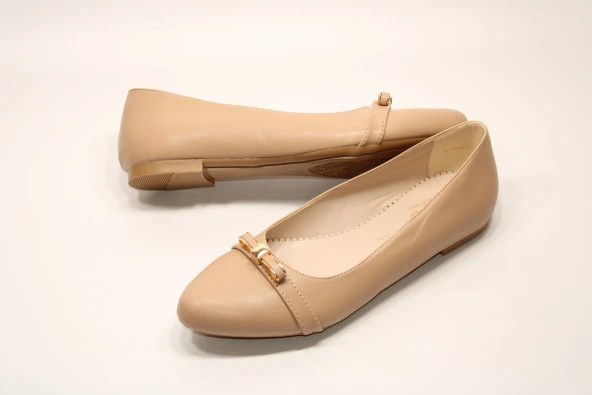 SEDEF KAYMAZ DÜZ TABAN TOKA DETAY KLASİK-SPOR  GÜNLÜK BABET AYAKKABI - 7