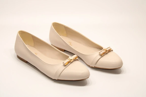 SEDEF KAYMAZ DÜZ TABAN TOKA DETAY KLASİK-SPOR  GÜNLÜK BABET AYAKKABI - 10