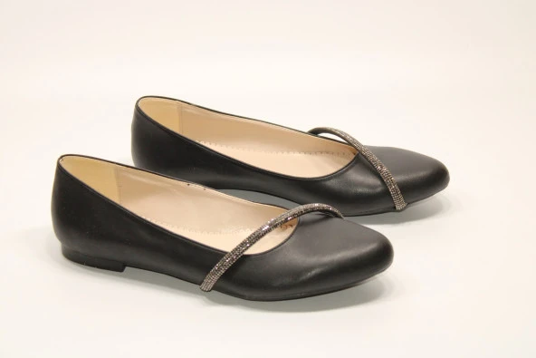 SEDEF KAYMAZ DÜZ TABAN TOKA DETAY KLASİK-SPOR GÜNLÜK BABET AYAKKABI - 6