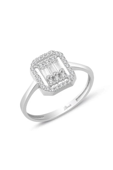 Baget Yüzük Beyaz Altın Kolu Taşsız 14 Ayar ürün görseli 1