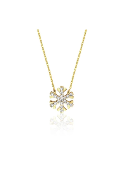 Kar Tanesi Altın Kolye